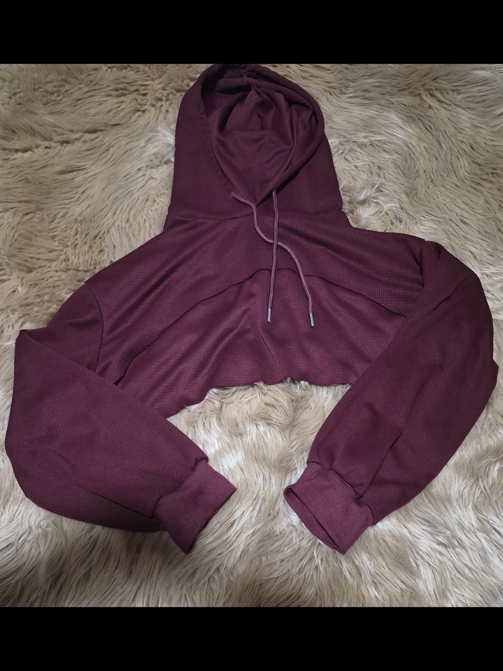 High Cut Crop Hoodie Plus